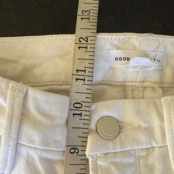 Good American Good Classic Boot Cut Jeans Cloud White Size 4/27 - Picture 8 of 13